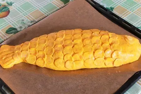 Рыба и курица в морковном тесте.: шаг 19
