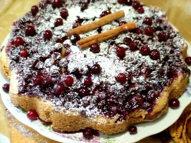Перевернутый клюквенный пирог: шаг 6