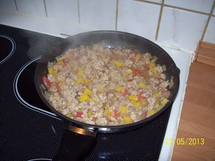 Пироги с фаршем и овощами "базлама": шаг 7