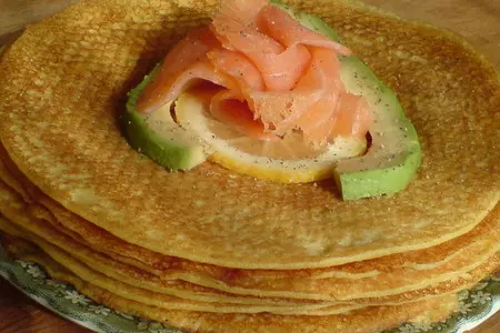 Солнечные блинчики //с кукурузной мукой: шаг 7