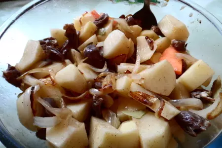 Куриные сердечки с картофелем(рецепт для мультиварки): шаг 3