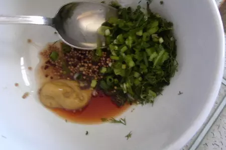 Ножки свиные в сухарях с тушеной капустой и картофельным салатом.  для моих подруг из германии.: шаг 3