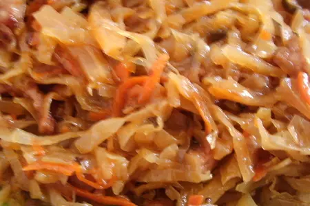 Ножки свиные в сухарях с тушеной капустой и картофельным салатом.  для моих подруг из германии.: шаг 7