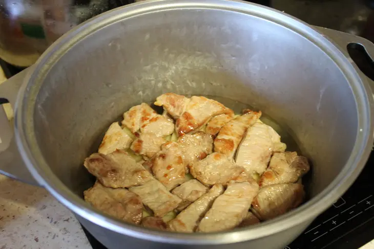 Сотэ с мясом и овощами: шаг 2
