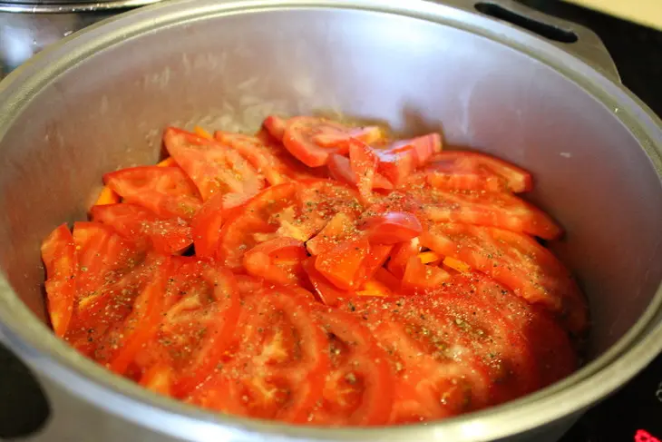Сотэ с мясом и овощами: шаг 6