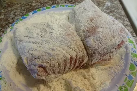 Желто - пёрый под горчичным соусом: шаг 5
