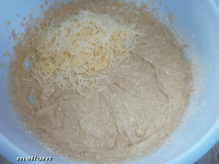 Цельнозерновые вафли с творогом и сыром: шаг 4