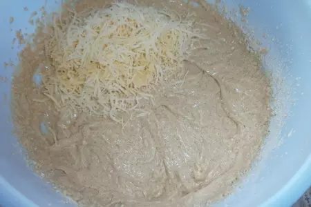 Цельнозерновые вафли с творогом и сыром: шаг 4