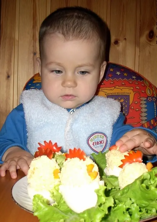 Блюдо "петушки": шаг 1