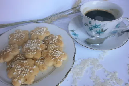 Печенье из рисовой муки и йогуртом " похрустим йогуртом": шаг 9