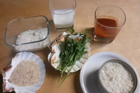 Горячая закуска с крабами в кокосовом молоке: шаг 1