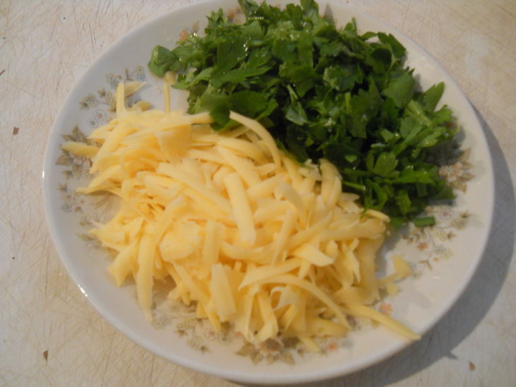 Тушеный кролик со сметаной с сыром и зеленью ( рецепт для мульти): шаг 5