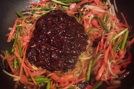 Печень  с овощами- стир-фрай  в азиатском стиле. фм об ужине.: шаг 4