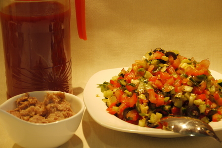 Холодный томатно-овощной суп с тунцом „вкусное лето“: шаг 4