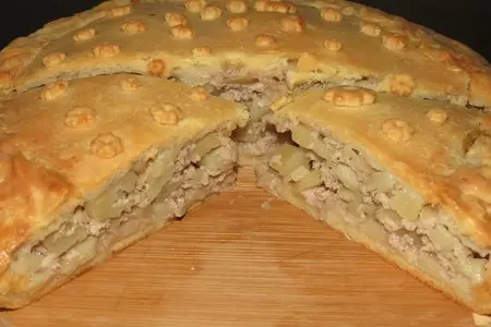 Мясной пирог по уральски  "фм - ужин для всей семьи за 150 рублей.": шаг 8
