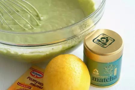 Кекс и курд с зеленым чаем матча ( matcha ): шаг 3