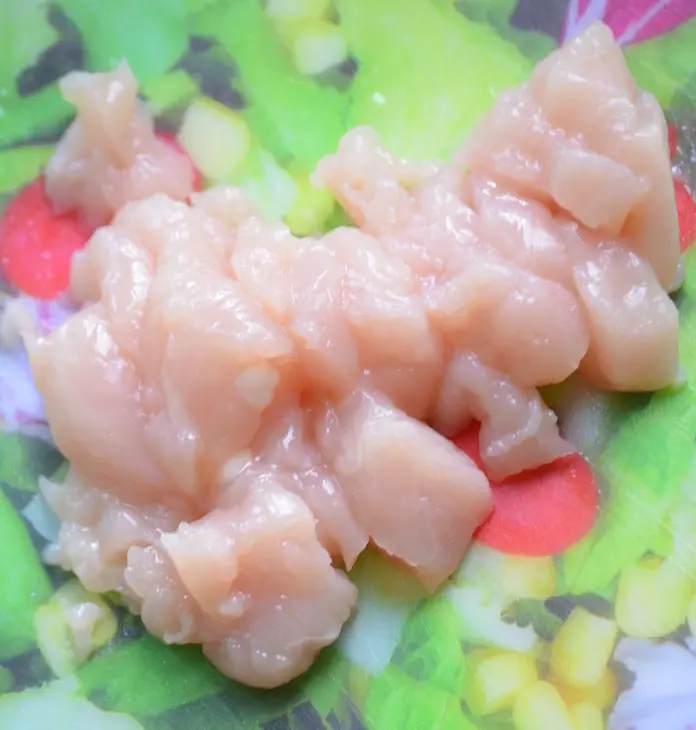 Овощно-мясное пюре "курочка-ряба": шаг 1
