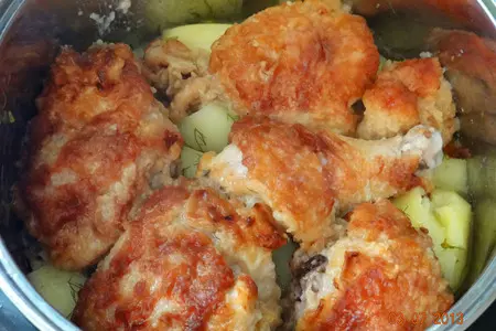Ароматная курочка со сливочным картофелем: шаг 7