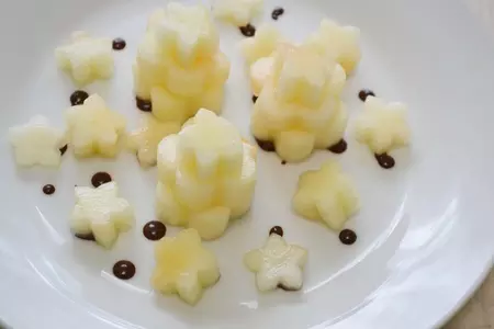 Десерт из дыни с мятным соусом: шаг 4