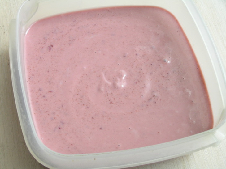 Вишневое мороженое из йогурта: шаг 5