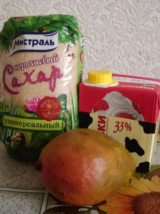 Мягкое манговое мороженое на сливках. для нашей фрау светлик!!!! (sveta1): шаг 1