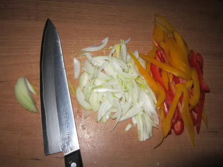 Тёплый салат с гребешком: шаг 4