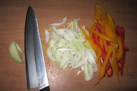 Тёплый салат с гребешком: шаг 4