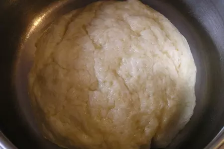 Малиновый пирог с персиком и вишней: шаг 2