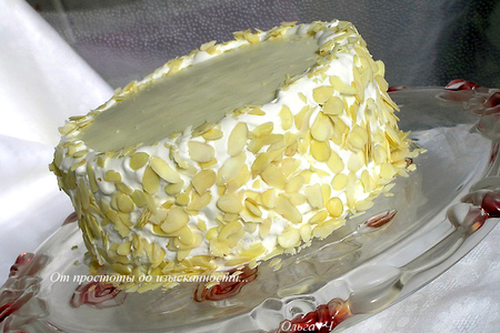 Лимонный торт с баварским муссом из белого шоколада: шаг 17