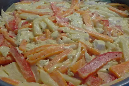 "капризный" салат //insalata capricciosa: шаг 6