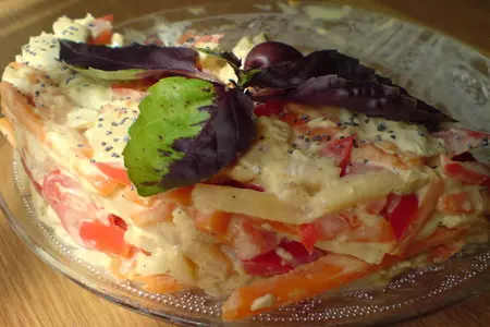 "капризный" салат //insalata capricciosa: шаг 8