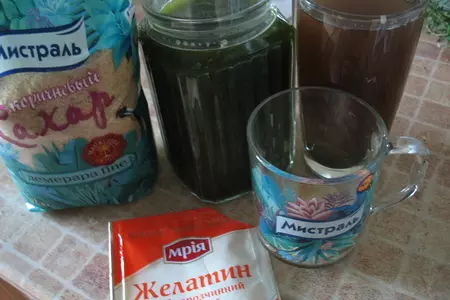 Желе из напитка "тархун" и "базилик": шаг 4
