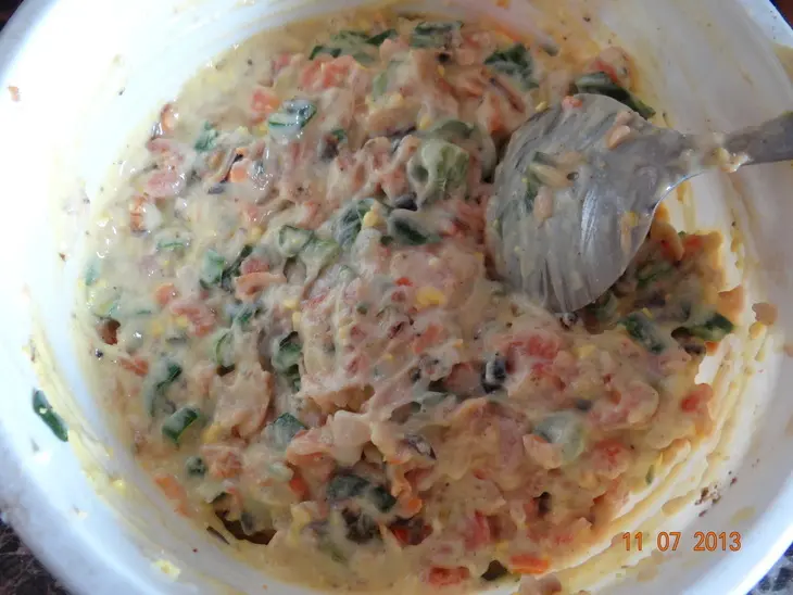 Закуска из морепродуктов с лавашем: шаг 4