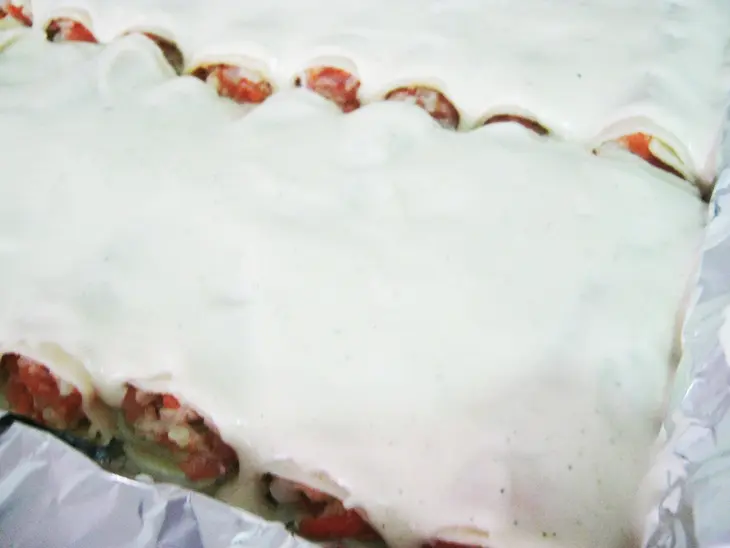 Домашние каннеллони с рыбно-овощной начинкой. готовим пасту сами: шаг 9