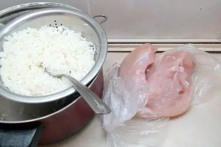 Плов в лаваше, с курятиной, каштанами и сухофруктами: шаг 1