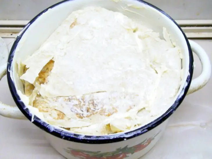 Плов в лаваше, с курятиной, каштанами и сухофруктами: шаг 5