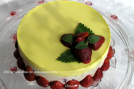 Мятный торт с белым шоколадом и красными ягодами: шаг 20
