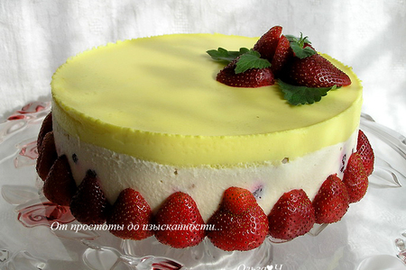 Мятный торт с белым шоколадом и красными ягодами: шаг 21