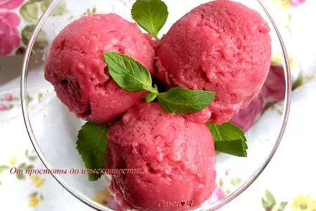 Малиновый мусс с мятой или мятное малиновое мороженое: 2 в 1!: шаг 8