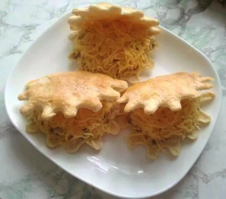 Закуска "ракушки с чёрным жемчугом": шаг 5