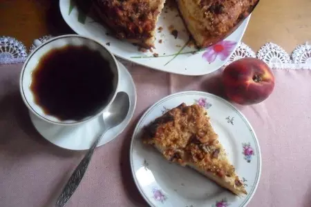 Персиковый пирог на сметане: шаг 8