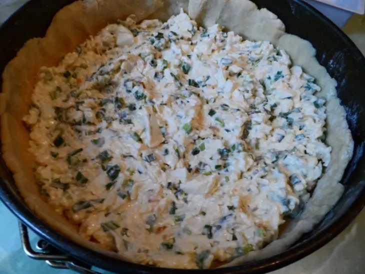 Творожно-сырный пирог: шаг 1