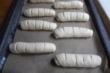 Булочки с плавленным сыром: шаг 5