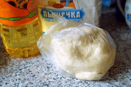 Пирожки жаренные, из творожного теста с рыбой и рисом.: шаг 2