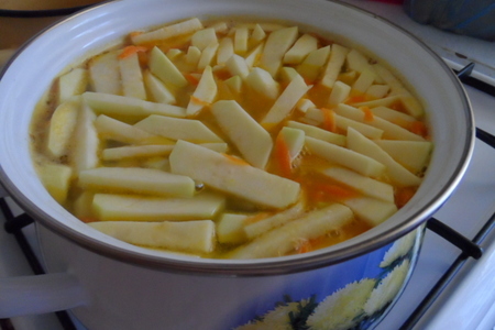 Овощной суп с тефтелями(тефтели с сюрпризом): шаг 5