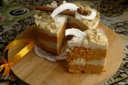 Морковный торт с кремом из кешью: шаг 2