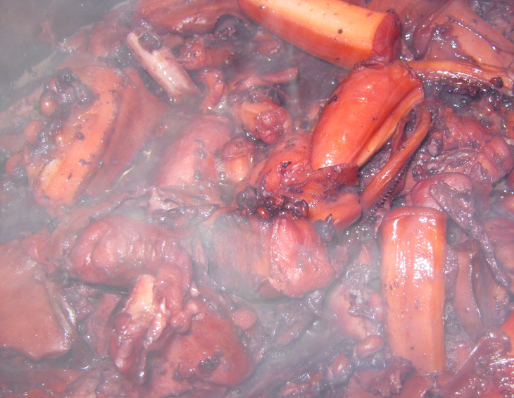Колбаса осьминоговая в пряной и копченой вариациях: шаг 3