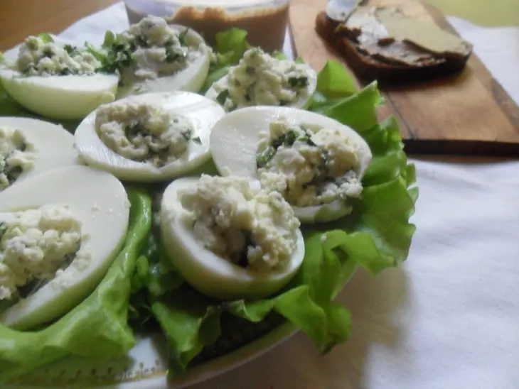 Печёночный паштет из мултиварки и  фаршированный яйца (гастрономическое путешествие): шаг 7