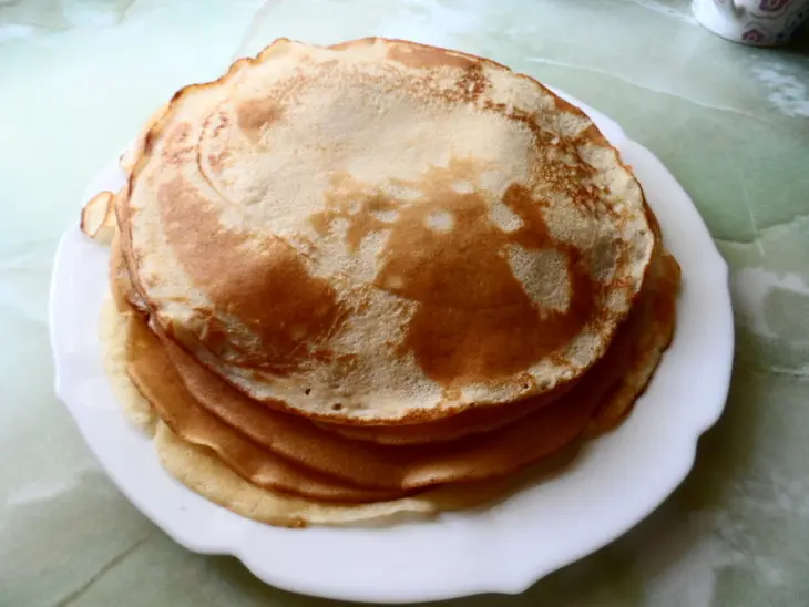 Заварные блинчики с мясом: шаг 2