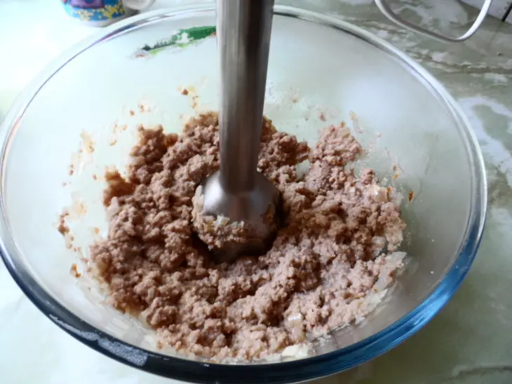 Заварные блинчики с мясом: шаг 4